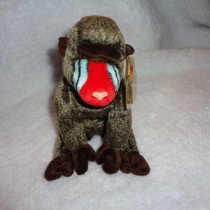 TY Beanie Baby Cheeks Monkey Collectible